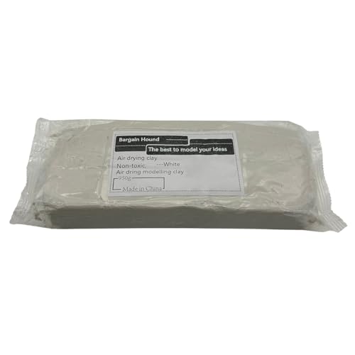 Ton,Air Dry Modelliermasse,Lufttrocknender Ton,Geeignet für Erwachsene und Kinder,Non Bake，Weiß,950g von Bargain Hound