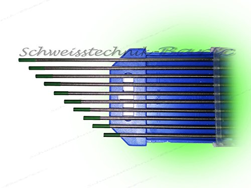 Wolframelektroden W Grün 1,6 x 175mm Strahlungsfrei Poliert 1 Stück von n.n.