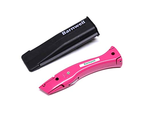 Barnwell Delphin Delphin Teppich-Montagewerkzeug für Arbeiten mit festem Messer und Holster ohne Klingen, Pink von Barnwell