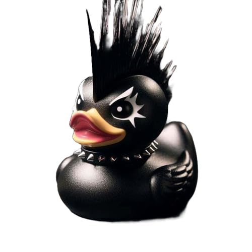 Whimsy Goth Enten-Dekor, kleine gotische Entenfigur aus Kunstharz, Halloween-Statue, Enten, Büro-Schreibtisch-Dekor, Auto-Dekoration (C, M) von BaronHong