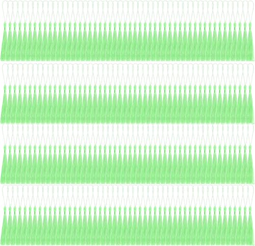 200 Stück Mini Quasten, Basicon Seidig Weiche Bunte Quasten 20 Farben Handgefertigtes Quasten für Schmuckherstellung DIY Bastelzubehör Lesezeichen Wohnkultur, Bohnengrün von Basicon