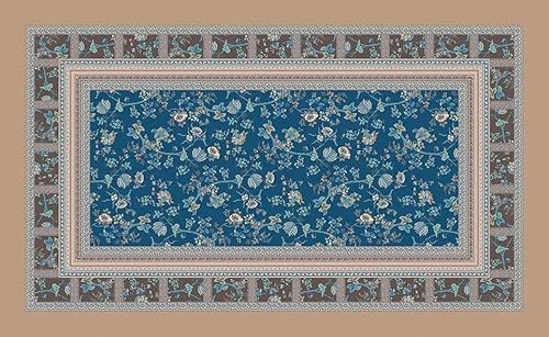 Bassetti Tischdecke Genova B1 aus 100% Baumwolle in der Farbe Blau, Maße: 150cm x 250cm, 9324146, 150x250 von Bassetti