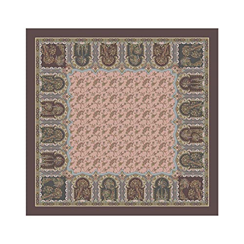 Bassetti Tischdecke Piazza dei Miracoli P1 Rosa 100% Baumwolle, Größe: 170cm x 170cm, 9314524 von Bassetti