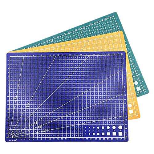 3-teiliges Schneidebrett, A4, Patchwork-Cut-Pad, Patchwork, Werkzeug zum Basteln, Schneidebrett, doppeltes Narbenbildung, Schneidematte von Bassulouda