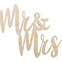 Holz Schriftzug Mini "Mr & Mrs" von Rayher