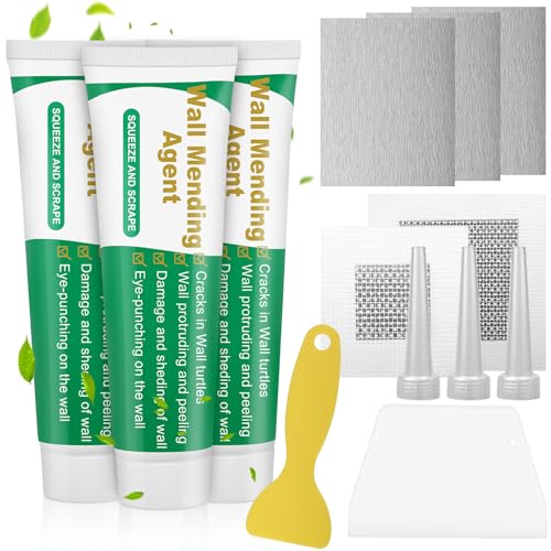 Spachtelmasse Weiß Innen Fertigspachtel 300g Wand Reparatur Löcher in Wand Füllen Reparaturspachtel Bohrlöcher Verschließen für von Rissen Löchern Peeling Wand Loch mit Wandflickwerkzeug von Bateya