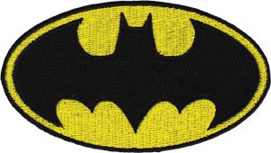 Aufnäher / Bügelbild Batman-Logo, 10,2 cm von Batman