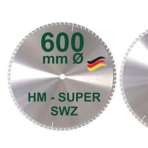 HM Kreissägeblatt 600 x 30 Z= 78 SWZ SUPER nagelfest Sägeblatt 600mm für Bauholz Naturholz Brennholz Hartholz Schalholz Faserplatten Leimholz Sägen Wippsäge Tischkreissäge Kreissäge Brennholzsäge von BauSupermarkt24