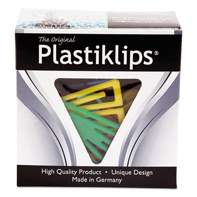 Plastiklips Büroklammern, klein, verschiedene Farben, 1.000 Stück pro Box von Baumgartens