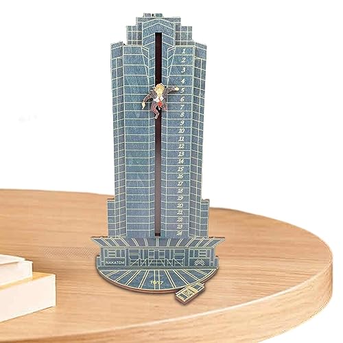 Bavokon Die Hard Adventskalender - 1/4 Hans Gruber Falling Off Nakatomi Plaza,Holz Adventskalender 2023,2023 Holz Weihnachts Countdown Kalender,Weihnachten Adventskalender Für Tischplatte Dekoratione von Bavokon