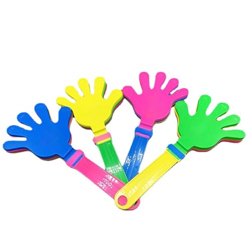 Bavooty Handklöppel,Kunststoff Hand Klöppel,Kunststoff Handklöppel,Handklatsche Klapperhand Krachmacher,Geräuschmacher Handklatsche,Kunststoff Handklatscher Spielzeug,Konzert Party Zubehör,24cm,4pcs von Bavooty