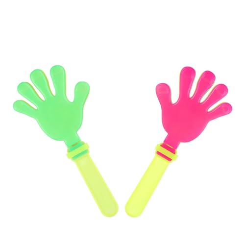 Bavooty Handklöppel,Kunststoff Hand Klöppel,Kunststoff Handklöppel,Handklatsche Klapperhand Krachmacher,Geräuschmacher Handklatsche,Kunststoff Handklatscher Spielzeug,Konzert Party Zubehör,24cm,2pcs von Bavooty