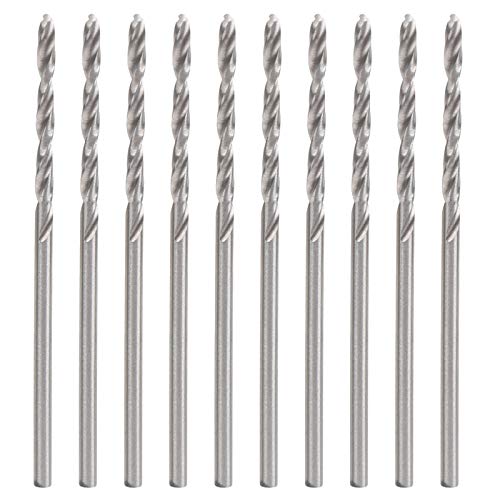 Baxnore 10pcs Twist Drill Bit, HSS Straight Shank Drill -Bit, Perlenlochpunch, Schmuckverbindungswerkzeuge, Perlenstanzbohrer, Schmuck Bohrer für Schmuckstücke machen von Baxnore