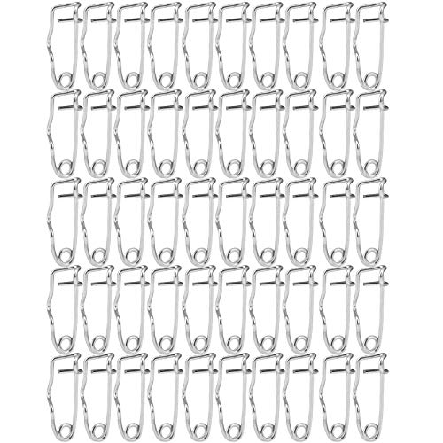 Baxnore 50 Stück kleine Sicherheitsnadeln, kleine mittelgroße Sicherheitsnadeln, Metall-Sicherheitsnadeln, Broschen-Verschlussnadeln, Eisen-Bastelnadeln zum Nähen (32mm) von Baxnore