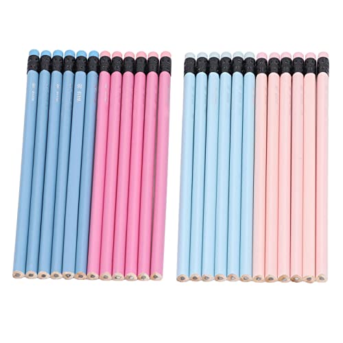 Baxnore 60PCS 2b Graphitstifte, dreieckiger Graphitstift mit Radiergummi, Skizzierstifte-Set, Zeichenstifte, vielseitige Skizzierstifte für Künstler von Baxnore