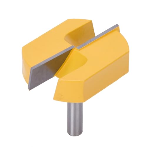 Baxnore 8mm Shank Router Bit, Kohlenstoffstahl -Trimmbit mit YG6 -Legierungsschneiderkopf, Antirust Bottom Oberflächen Planing -Frässesträger für Holzbearbeitungswerkzeug von Baxnore