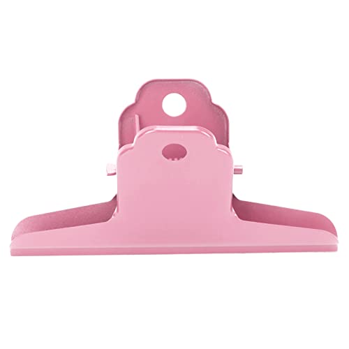 Baxnore Große Bullen-Büroklammern, Mini-Bild, kleine Büroklammern, große Büro-Ordnerklammer, schwarze Büroklammern, Metall-Bullenklammern für Zuhause, Schule, Büro (Pink) von Baxnore