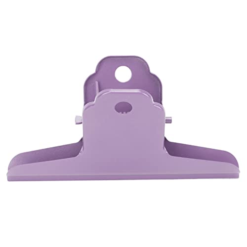 Baxnore Große Bullen-Büroklammern, Mini-Bild, kleine Büroklammern, große Büro-Ordnerklammer, schwarze Büroklammern, Metall-Bullenklammern für Zuhause, Schule, Büro (Purple) von Baxnore