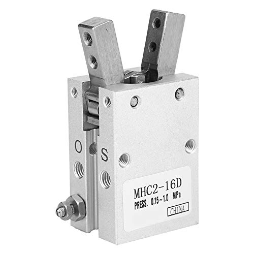 Baxnore Luftgreiferzylinder, paralleler Greifer, verschleißfester Luftgreifer-Ersatz, pneumatischer Fingerzylinder für die industrielle Automatisierung (MHC2-16D) von Baxnore