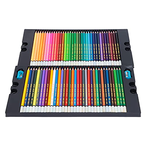 Baxnore Professional Aquarell Bleistift, farbige Kunststifte, Ölpastellstifte mit Kisten, Farbstifte, farbige Stifte für Erwachsene Malerei Skizzieren (72 Farbvorgänge) von Baxnore