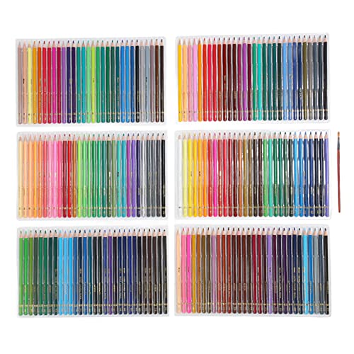 Baxnore Professionelle Aquarellstifte, Wasserfarbenstifte, farbige Kunststifte, 7,5 mm wasserlösliche farbige Stifte, Malvorlagen für Erwachsene (180 Farben) von Baxnore