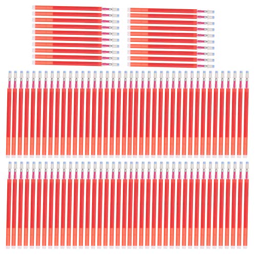 Baxnore löschbare Stoffmarkierungsstifte, löschbare Stiftnachfüllungen, Stoffmarkierungsstiftnachfüllung, Nähmarkierungsstift, Stoffmarkierungen für Lederzubehör, Nähzubehör (Red) von Baxnore