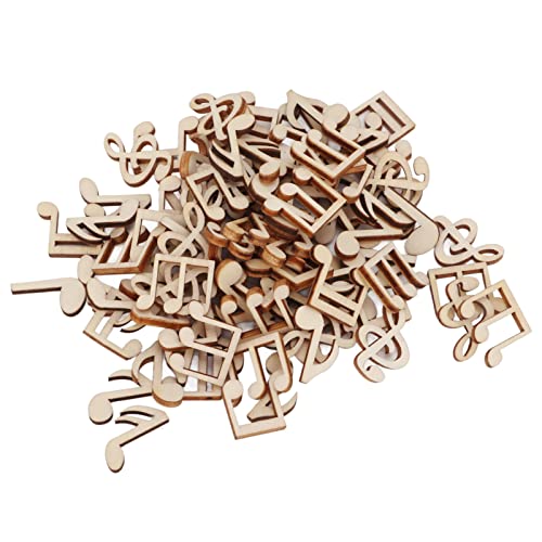 Musikalische Note Holzausschnitte, 100pcs unfertige zusammengesetzte Holzhandwerksstücke, Malerei Stempelbläer für Schulprojekte Hochzeitsdekoration Saisonale Displays Musikalische Note Holzausschnitte, 100pcs unfertige zusammengesetzte Holzhandwerksstücke, Malerei Stempelbläer für Schulprojekte Hochzeitsdekoration Saisonale Displays von Baxnore