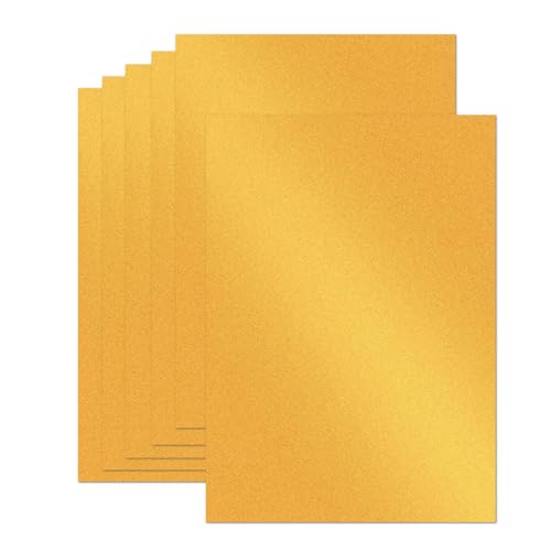 24 Blatt goldschimmernder Karton, 21,6 x 27,9 cm, 250 g/m², doppelseitiger Perlglanz-Karton für selbstgemachte Karten, Grußkarten, Sammelalben, Einladungen, Bastelarbeiten (Gold) von Bazyrock