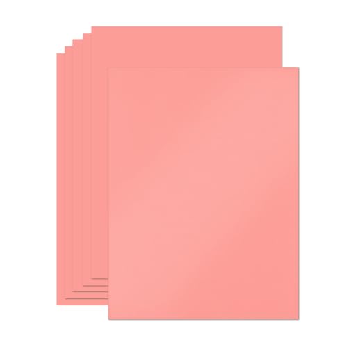 24 Blatt rosa schimmernder Karton, 21,6 x 27,9 cm, 250 g/m², doppelseitiger Perlglanz-Karton für selbstgemachte Karten, Grußkarten, Sammelalben, Einladungen, Basteln (Rosa) von Bazyrock