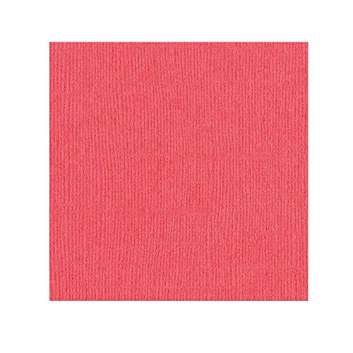 Unbekannt Generisches Papier aus Texuré, 30 x 30 cm, rotes Rosa – Zubehör für Karten, Freizeit, kreatives Scrapbooking, Hochzeitspapier, Einladungskarte von Bazzill