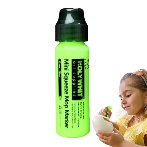 Bbbabeslk Mop Graffiti-Marker – Acrylfarben-Marker mit Keilspitze 12 mm/20 ml zum Hervorheben – nachfüllbare Farbe, fluoreszierende Signatur, Graffiti-Farbe, Zubehör für Felsmalerei, Poster von Bbbabeslk