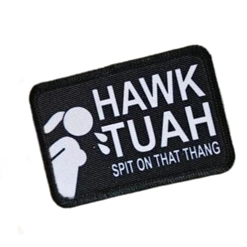 Hawkk Tush Patch – Buchstaben-Patches für Kleidung, Buchstaben-Patches für Kleidung, Hawkk Tauh Spit on That Thang Aufkleber, Hosenreparatur, Quilt-Patches, Stoffflicken, Alphabet-Aufnäher für Hüte von Bbbabeslk