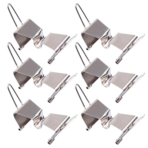 Wet Canvas Carrier Clips – Maltafel Trennclip | 6 Stück Edelstahl Leinwand Board Klemmen, Rahmen Trennclips Zeichenbrett Clips, Tischdecke Clip, Kunst und Bastelbedarf zum Malen von Bbbabeslk