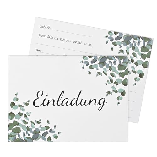 Bczhieulw 12 Stück Einladungskarten | Geburtstags-Einladungskarten | Universelle Einladungen | Größe: 150mm x 108mm | Einfacher Stil | Papiergewicht: 350 g/m² von Bczhieulw