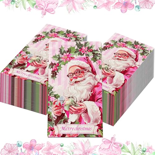 100 Stück Weihnachten Papierservietten 3-lagig 40x33cm Papierservietten Bunt für den Weihnachtstisch (CZJ062) von Bdecoll