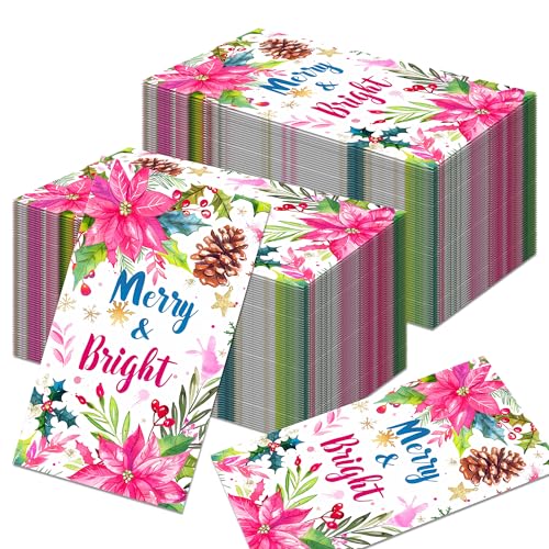 100 Stück Weihnachten Papierservietten 3-lagig 40x33cm Papierservietten Bunt für den Weihnachtstisch (CZJ068) von Bdecoll