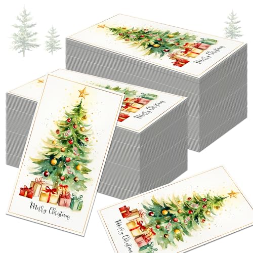 100 Stück Weihnachten Papierservietten 3-lagig 40x33cm Papierservietten Bunt für den Weihnachtstisch (CZJ070) von Bdecoll