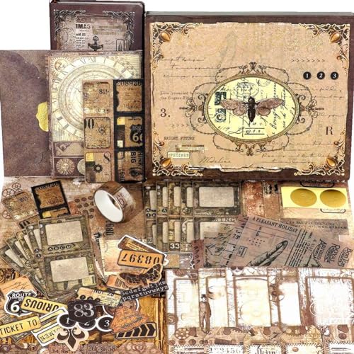 Bdukbduk Scrapbooking-Set, Serie „The Love Poems" - Retro-Artikel, Perfekte Geschenkverpackung für Scrapbooking-Materialien von Bdukbduk