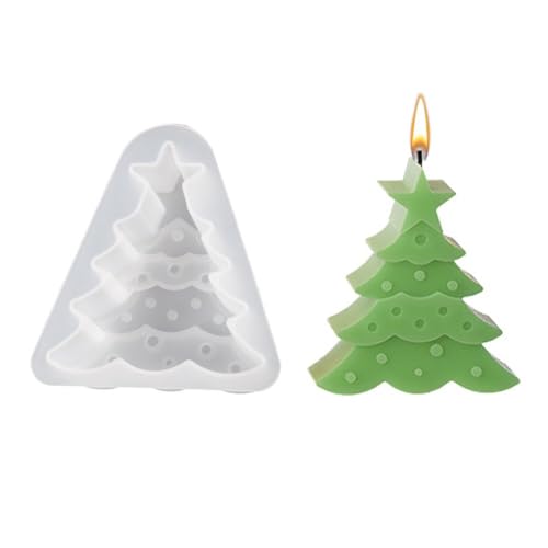 Weihnachtsbaum-Harz-Formen, Weihnachts-Silikonformen, Baumkerzen-Silikonform, 3D-Gieß-Epoxidharz von Bduttlefish