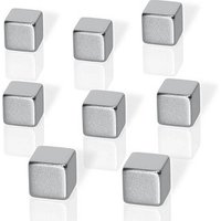 Be!Board® Magnete silber, Metall 1,0 x 1,0 x 1,0 cm, 8 St. von Be!Board®