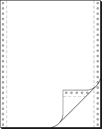 91200 Endlospapier 2-fach, 12 Zoll x 240 mm (A4 hoch), 52/52 g, 1000 Sätze LP, SD von Sigel