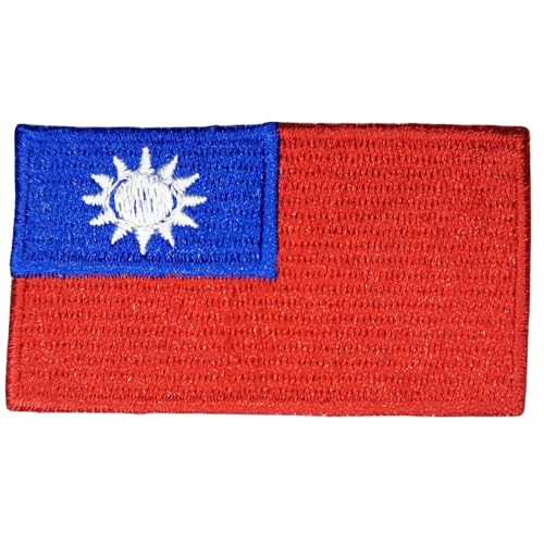 Bebuz Aufnäher Taiwan Flagge Bestickt Aufnäher Aufbügler Patch Stoffreparatur Patch Taktische Militär Patch Abzeichen von Be Buz