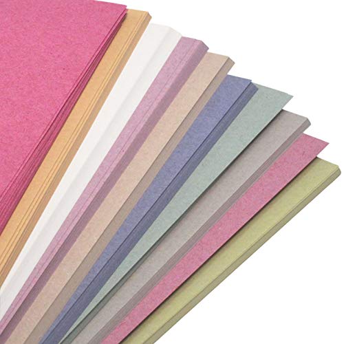 Be Creative Recyceltes Zehnfarbiges Zuckerpapier 100GSM 50 Blatt |Pastell-|A4 von Be Creative