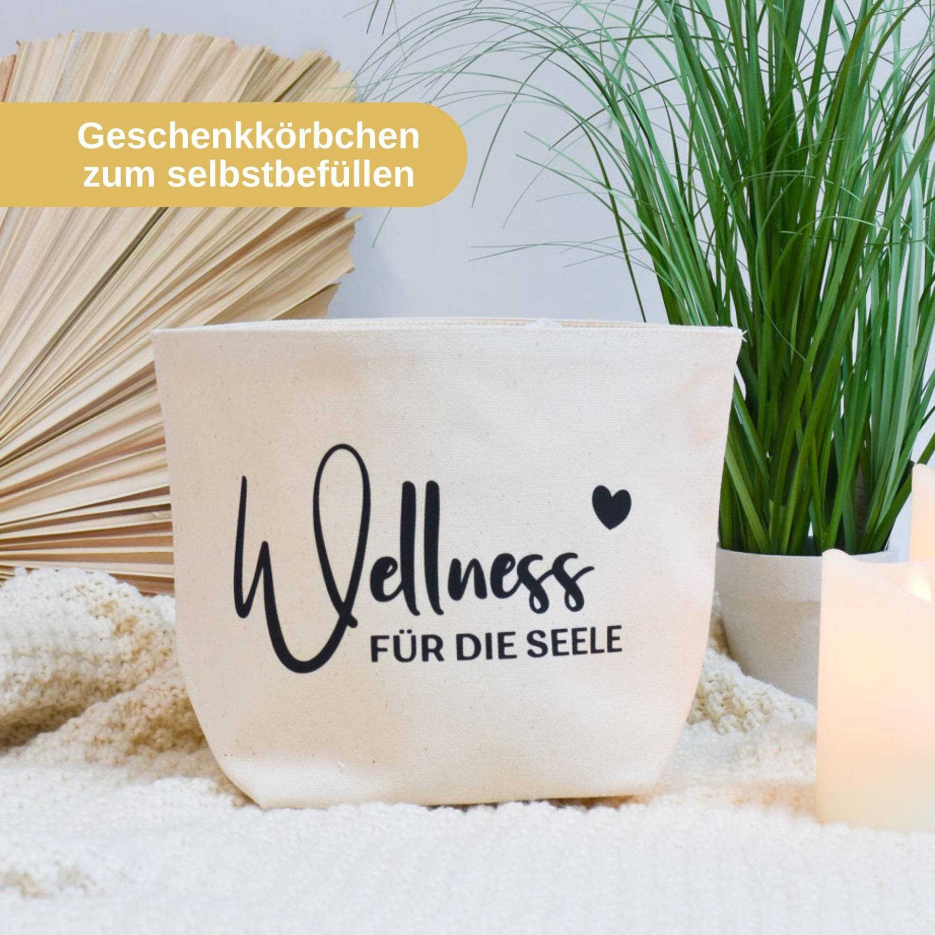 Geschenkkörbchen "Wellness Für Die Seele" | Geschenkkorb Zum Selbstbefüllen Geburtstagsgeschenk Freundin Schwester Oder Mama Wellnessbox von BeBonnieShop