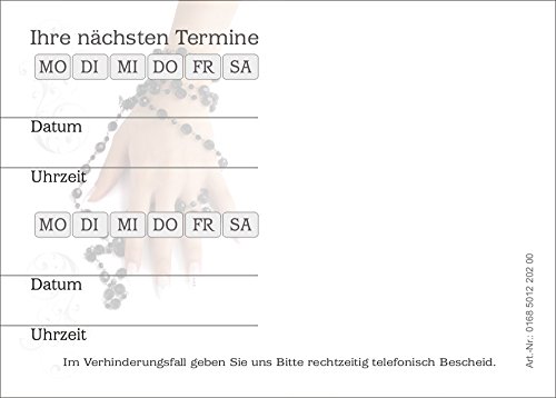 10 Terminblöcke mit je 50 Terminzettel, Terminblock Querformat Nails tb202 von BeWeSt