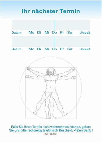 50 neutrale Terminblöcke mit je 50 Terminzettel, Terminblock tb169 Leonardo von BeWeSt