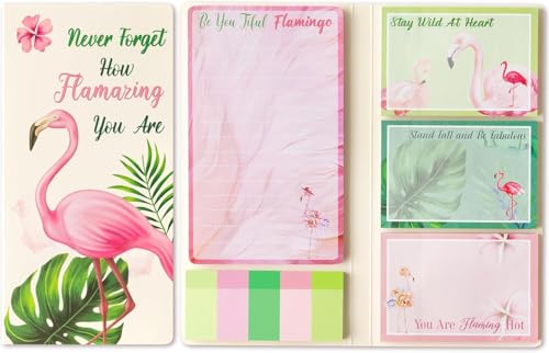 BeYumi Flamazing Flamingo Klebezettel Set Vergiss nie wie atemberaubend du bist Motivierende Klebezettel Notizblöcke positives Geschenk Bürobedarf Flamingo Sticky Note von BeYumi