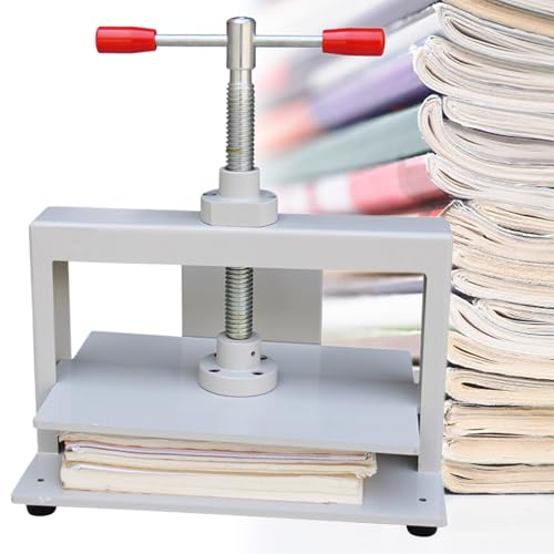 Beachtiful Manuelle Papierpresse, A4-Buchpresse, Buchbindemaschine, Notizen, Bürorechnungen, Stahl-Abflachungsmaschine, 1500 kg Druck, zum Einklemmen von Fotos, Gutscheinen, Schecks, Broschüren von Beachtiful