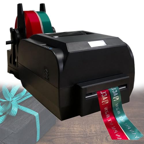Beachtiful Satinbanddruckmaschine, Einreihiger/Zweireihiger/Vierreihiger Digitaler Banddrucker, Stempeldruckmaschine, für Geschenkverpackungen, Luftschlangen,50mm von Beachtiful