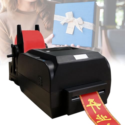 Satinband-Druckmaschine, Digitaler Banddrucker, 150 mm/s, Auflösung 200 DPI, Perfekt zum Verpacken von Geschenken, Weihnachtsfeiern,108mm von Beachtiful